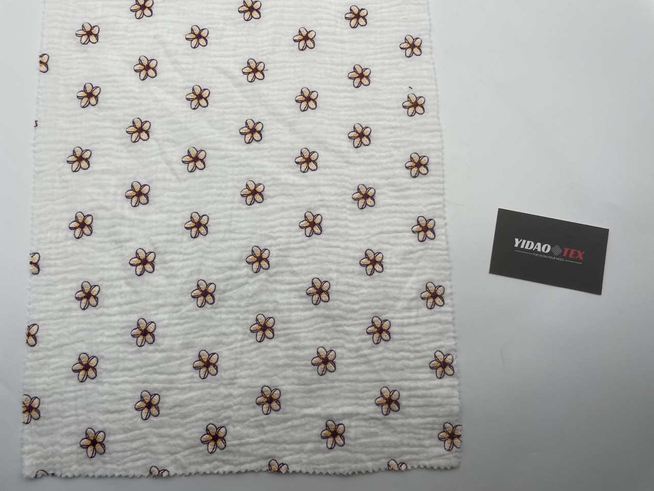 Double gauze wild-floral