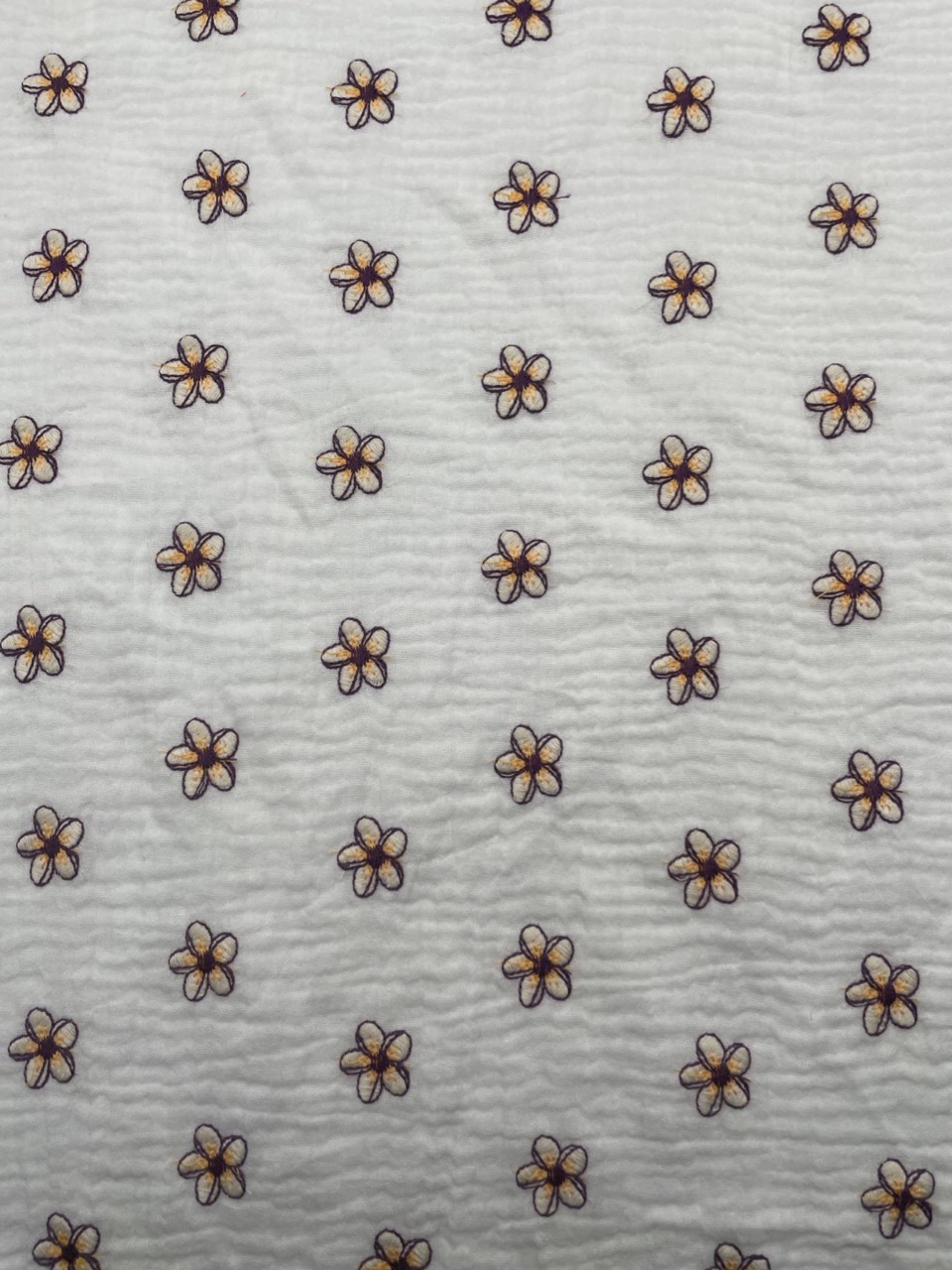 Double gauze wild-floral