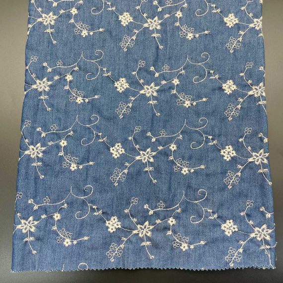 Floral Denim EMB -2