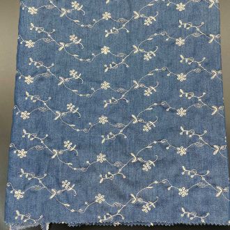 Floral Denim EMB -3