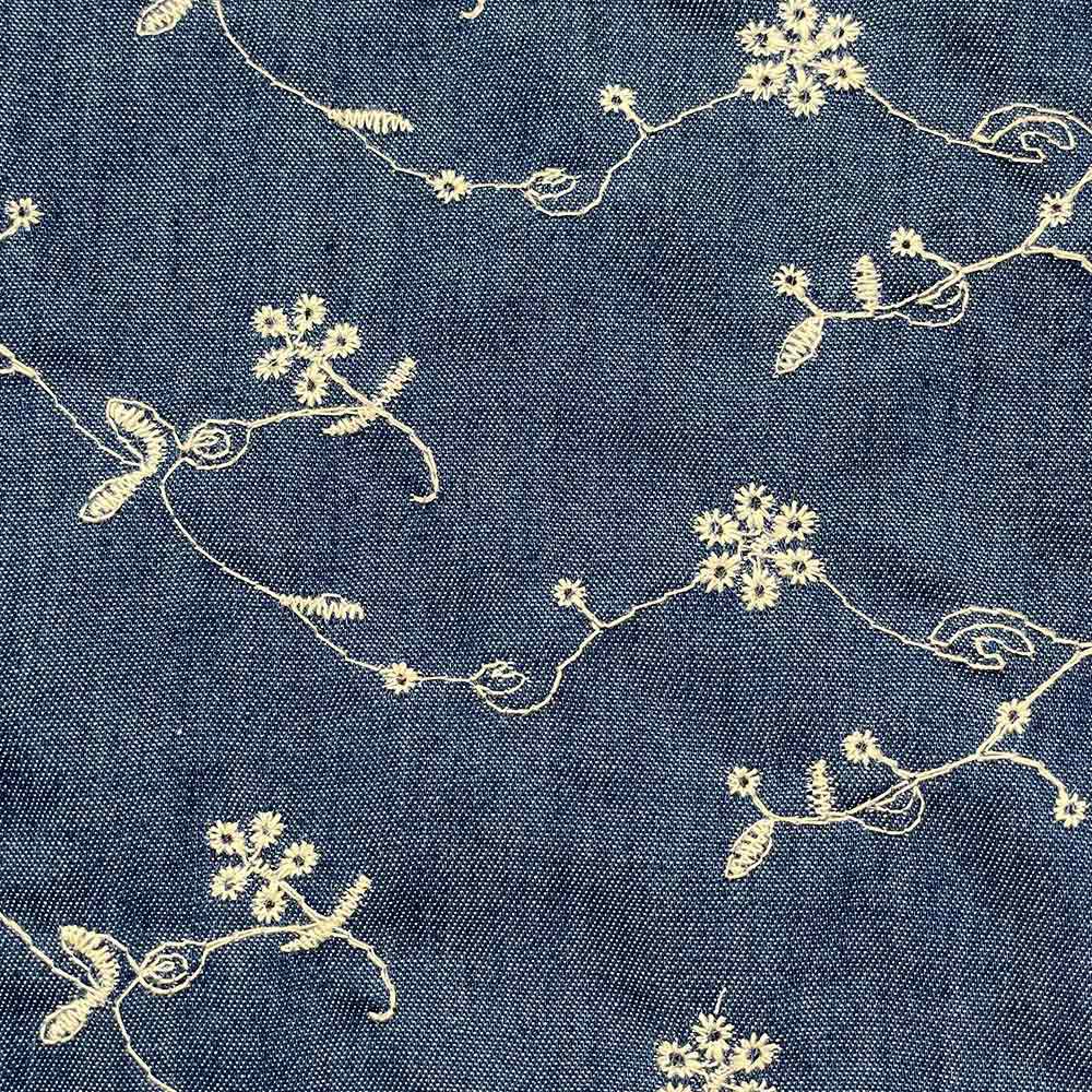 Floral Denim EMB -3